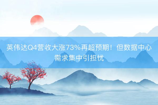 英伟达Q4营收大涨73%再超预期！但数据中心需求集中引担忧