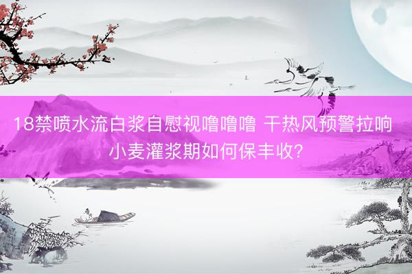 18禁喷水流白浆自慰视噜噜噜 干热风预警拉响 小麦灌浆期如何保丰收？
