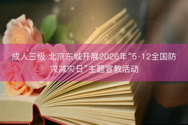 成人三级 北京东城开展2026年“5·12全国防灾减灾日”主题宣教活动