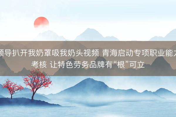 领导扒开我奶罩吸我奶头视频 青海启动专项职业能力考核 让特色劳务品牌有“根”可立