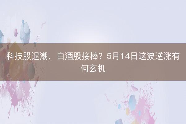 科技股退潮，白酒股接棒？5月14日这波逆涨有何玄机